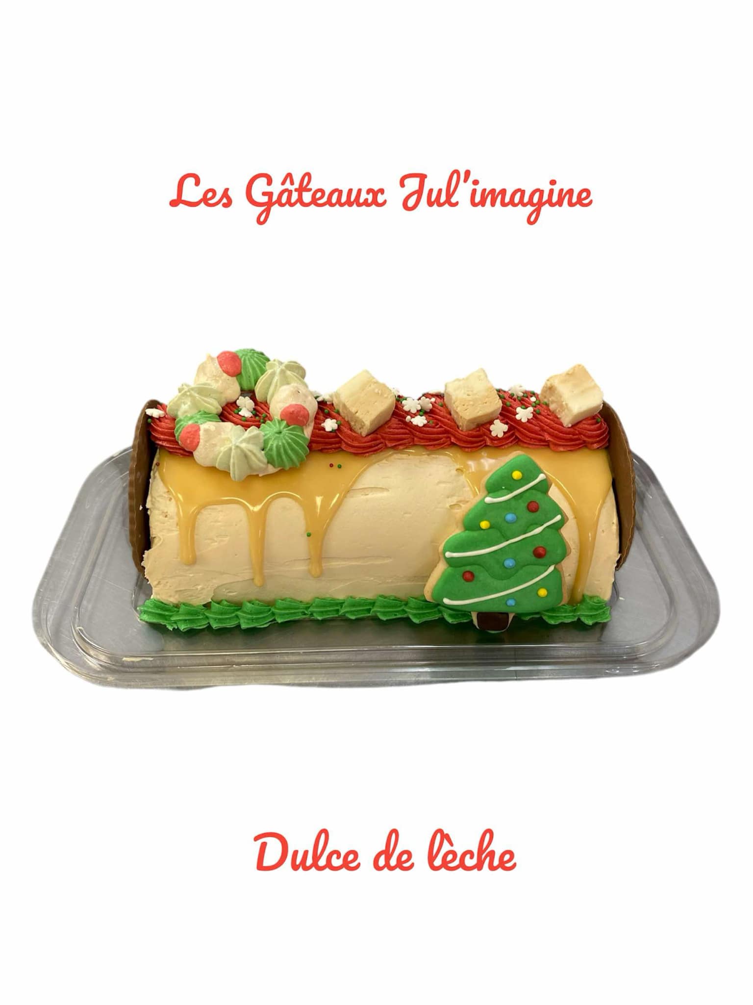 Bûche classique dulce de lèche